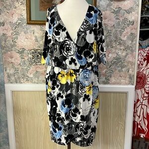 Beautiful Women's Multi Color Floral Dress Plus Size: 3X by Beauport